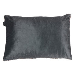 KAAT Amsterdam Julan Velvet Lumbar Cushion, Anthracite