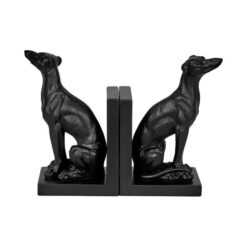 Lino Greyhound Bookend Set