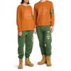 Long Sleeve Graphic T-Shirt Orange