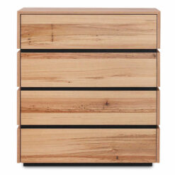 Loyal Blackbutt Timber 4 Drawer Tallboy