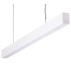 Maxi-50 Aluminium Dimmable LED Linear Pendant Light with Frosted Diffuser, 34W, 4000K, White
