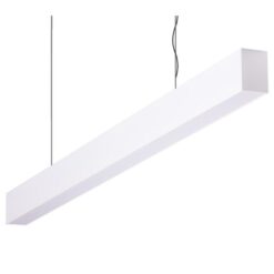 Maxi-50 Aluminium Dimmable LED Linear Pendant Light with Frosted Diffuser, 34W, 4000K, White