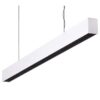 Maxi-50 Aluminium Dimmable LED Linear Pendant Light with Honeycomb Diffuser, 24W, 3000K, White