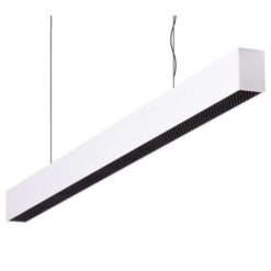 Maxi-50 Aluminium Dimmable LED Linear Pendant Light with Honeycomb Diffuser, 34W, 3000K, White