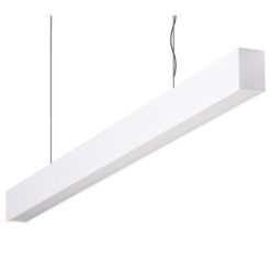 Maxi-50 Aluminium Dimmable LED Linear Pendant Light with Opal Diffuser, 48W, 3000K, White
