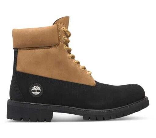 Men's Heritage 6-Inch Lace Up Waterproof Boot Black 7 US Mens