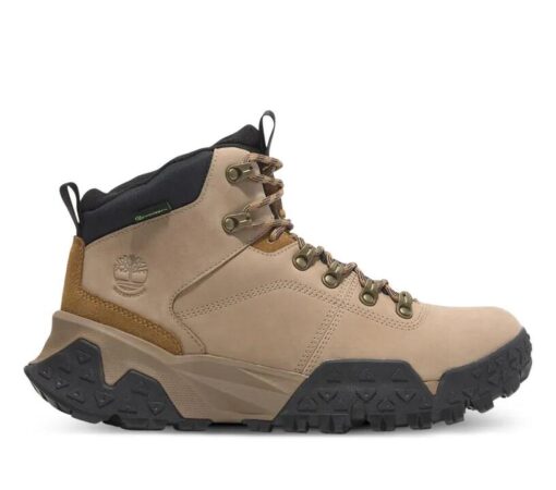 Men's Motion Scramble Mid Lace-Up Waterproof Hiking Boot Beige 7 US Mens