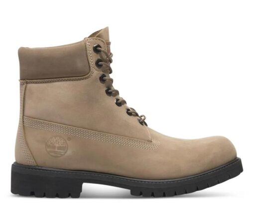Men's Premium 6-Inch Lace-Up Waterproof Boot Beige 7 US Mens