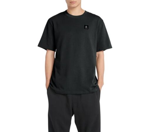 Men's Woven Badge Authentic Fit Short Sleeve T-Shirt Black