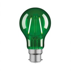 Mercator A60 Coloured Decorative LED Bulb, B22, 2W, Green