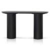 Mossvale Woode Oval Console Table, 140cm, Black