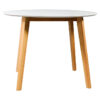 Novia Wooden Round Dining Table, 100cm