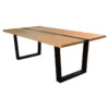 Orvian Rubberwood Timber Coffee Table, 130cm