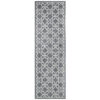 Pacific No.208 Indoor / Outdoor Runner Rug, 400x80cm, Grey / Cream