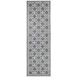Pacific No.208 Indoor / Outdoor Runner Rug, 400x80cm, Grey / Cream