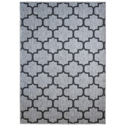 Pacific No.968 Indoor / Outdoor Rug, 120x66cm, Grey / Black