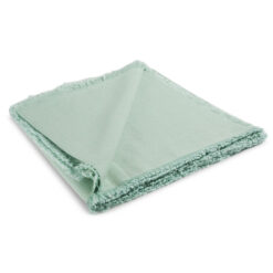 Panama Linen Cotton Tablecloth, 300x145cm, Mint