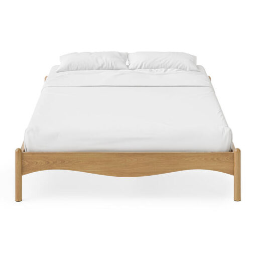 Pippa Wooden Bed Base, Queen, Natural