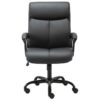 Puresoft PU Leather Office Chair, Mid Back