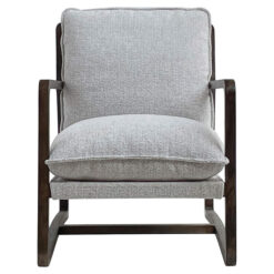 Ronin Fabric & Ashwood Armchair, Oat / Walnut