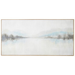 "Sea Lake" Framed Hand Painted Canvas Wall Art, 150cm