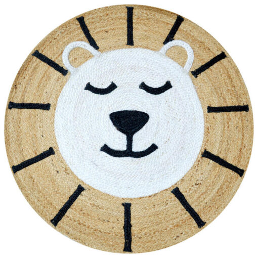 Simba Handmade Kids Jute Round Rug, 100cm