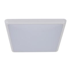 Solar IP54 Indoor / Outdoor Slimline Dimmable LED Oyster Light, Square, 25W, CCT, White
