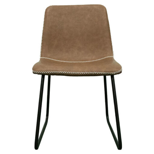 Sylveris PU Leather Dining Chair, Tan