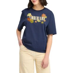 Women's Front Graphic Short Sleeve T-Shirt Navy