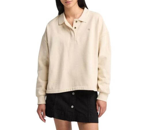 Women's Lush Polo Sweatshirt Brown