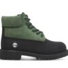 Youth Premium 6-Inch Lace-Up Waterproof Boot Green 13 US Kids