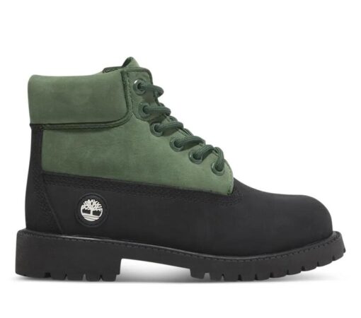 Youth Premium 6-Inch Lace-Up Waterproof Boot Green 13 US Kids