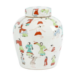 Zhu Lu Ceramic Temple Jar