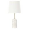 Amalfi Lennon Marble Base Table Lamp, White