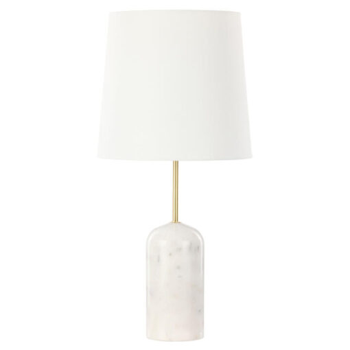 Amalfi Lennon Marble Base Table Lamp, White