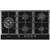 Artusi 90cm 5 Burner Gas on Glass Cooktop