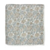 Athena Handblock Linen Cotton Coverlet, Single / Double, Blue / Natural