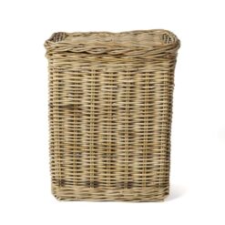 Banyan Lidded Cane Laundry Hamper