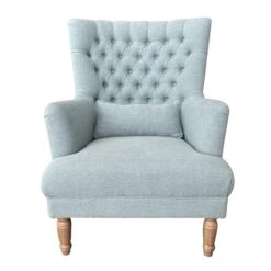Bayside Fabric Tufted Wing Back Armchair