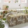 Bedding House Caribe Ochre Cotton Quilt Cover Set Queen