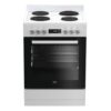 Beko 60cm Electric Upright Cooker - White