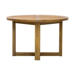 Berida Acacia Timber Round Dining Table, 120cm