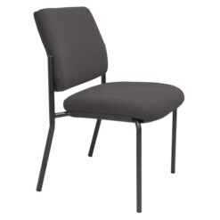Buro Lindis SafeTex Fabric Guest chair, Charcoal / Black