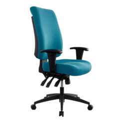 Buro Tidal Fabric High Back Office Chair with Arms, Teal