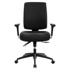 Buro Tidal Fabric Mid Back Office Chair with Arms, Black