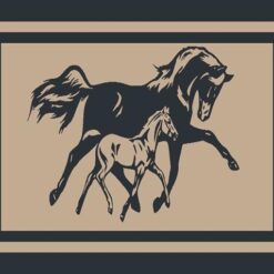 Camping Mat Warehouse 5x2.4m Horses Recycled Mat