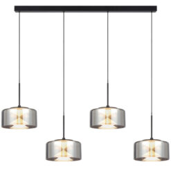 Cedro Metal & Glass LED Bar Pendant Light, CCT