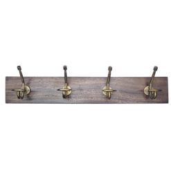 Columba Reclaimed Mango Wood & Iron Wall Hook, 60cm