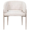 Daphne Chenille Fabric & Metal Armchair