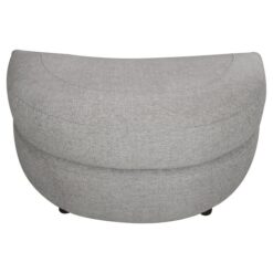Denham Fabric Ottoman, Grey
